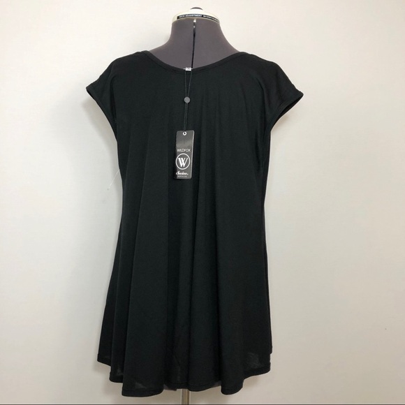 Wildfox NWT Women’s Twist Pop Fizz Tulum Black Top XS - Picture 4 of 7
